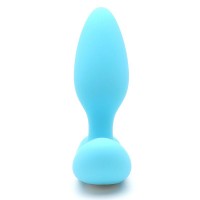 Вібропробка і масажер простати 2в1 KisToy Gordon Blue з пультом ДК, гнучка ніжка