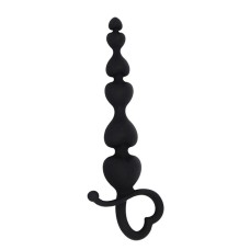 Анальні буси MAI Attraction Toys №79 Black, довжина 18 см, діаметр 3,1 см