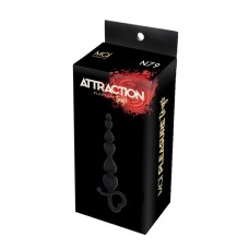 Анальні буси MAI Attraction Toys №79 Black, довжина 18 см, діаметр 3,1 см