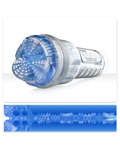 Мастурбатор Fleshlight Turbo Core Blue Ice, оральный секс (глубокое горло)