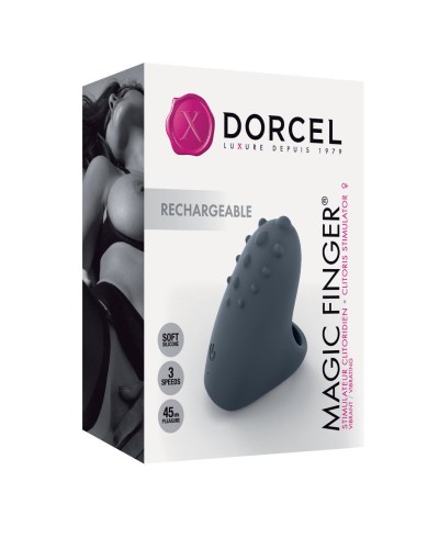 Вибратор на палец Dorcel MAGIC FINGER Black перезаряжаемый, 3 режима работы