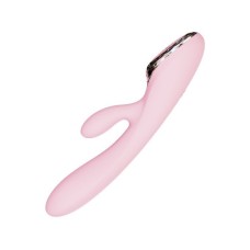 Вібратор-кролик з голівкою Kistoy A-King, що надувається, LED-екран