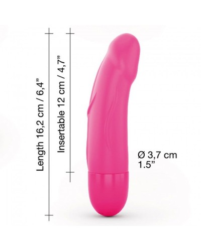 Вібратор Dorcel Real Vibration S Magenta 2.0, діаметр 3,7см, перезаряджається, для точки G