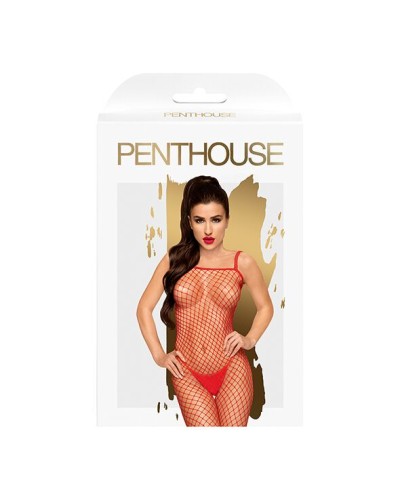 Бодістокінг у велику сітку Penthouse - Body Search Red S/L