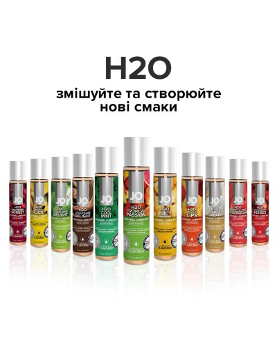 Змазка на водній основі System JO H2O — Tropical Passion (30 мл) без цукру, рослинний гліцерин