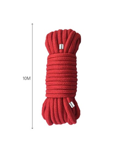 Мотузка для BDSM MAI Bondage Rope Red, довжина 10 м, діаметр 6,5 мм, поліестер