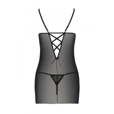 Сорочка с вырезами на груди + стринги LOVELIA CHEMISE black XXL/XXXL - Passion