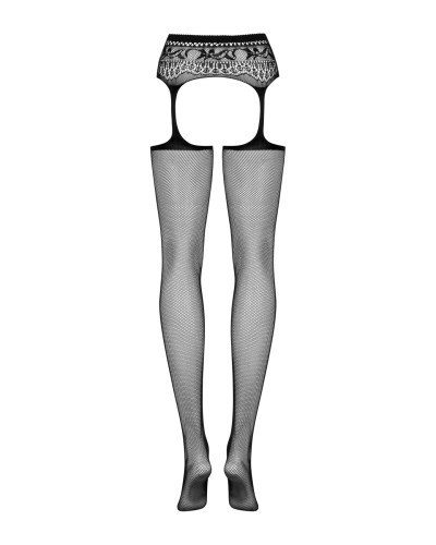 Obsessive Garter stockings S307 black XL/XXL