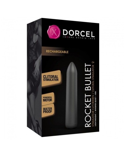 Вібропуля, яка перезаряджається Dorcel Rocket Bullet Black