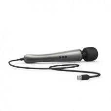 Мощный вибромассажер Dorcel Megawand Chrome Silver перезаряжаемый, 160 режимов