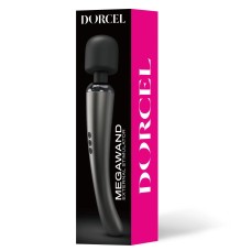 Мощный вибромассажер Dorcel Megawand Chrome Silver перезаряжаемый, 160 режимов