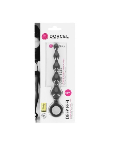 Анальная цепочка Dorcel Deep Feel, силикон, макс. диаметр 2,5см, упругая