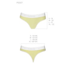 Спортивные трусики-стринги Passion PS007 PANTIES yellow, size L