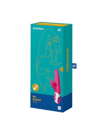 Потужний вібратор-кролик Satisfyer Vibes Mr. Rabbit, два мотори, литий силікон, 12 режимів роботи