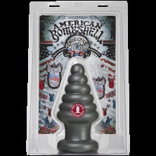 Анальна пробка для фістингу Doc Johnson American Bombshell Destroyer Gun Metal, діаметр 10,7 см