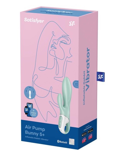 Смарт вибратор-кролик Satisfyer Air Pump Bunny 5+, надувается