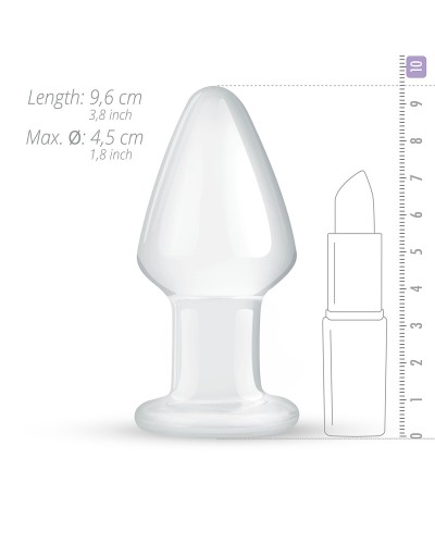 Скляна анальна пробка Gildo Glass Buttplug No. 25