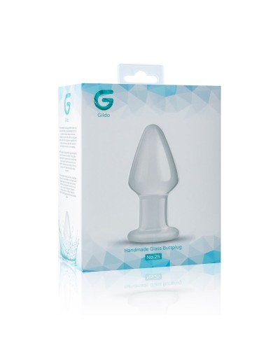 Скляна анальна пробка Gildo Glass Buttplug No. 25