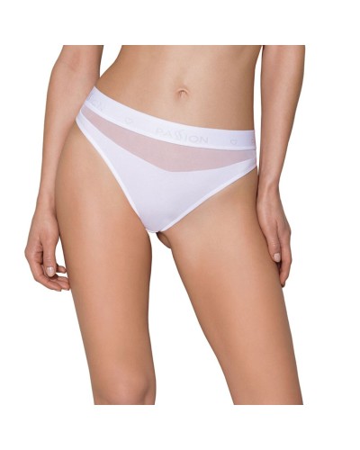 Трусики з прозорою вставкою Passion PS006 PANTIES white, size S