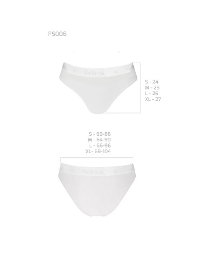 Трусики з прозорою вставкою Passion PS006 PANTIES white, size S