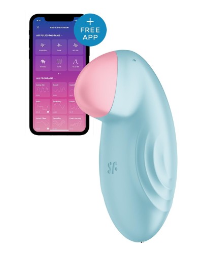 Смарт-вибратор для клитора Satisfyer Tropical Tip Light Blue