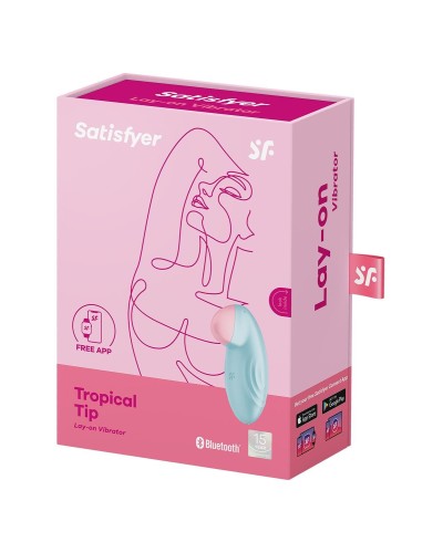 Смарт-вибратор для клитора Satisfyer Tropical Tip Light Blue