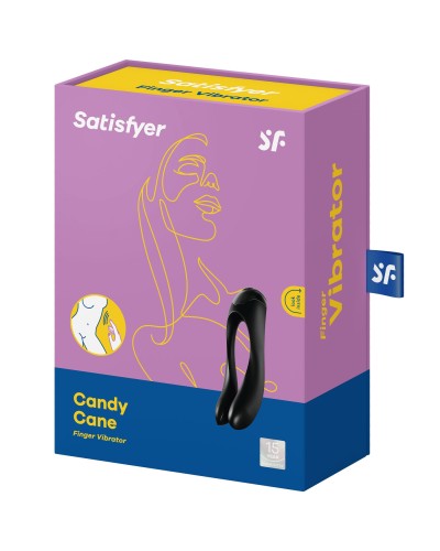 Вибратор на палец Satisfyer Candy Cane Black