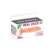 Фалоімітатор Real Body — Real Zack Flesh, TPE, діаметр 3,7 см