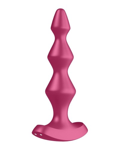 Анальный стимулятор-бусины с двумя моторами Satisfyer Lolli-Plug 1 Berry