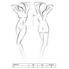 Костюм медсестри SIENA SET S/M - Passion, трусики, ліф-фартушок, головний убір, нарукавники