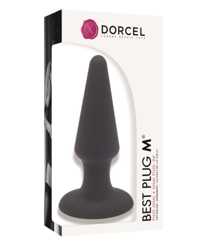 Анальная пробка Dorcel Best Plug M мягкий soft-touch силикон, макс. диаметр 4,1см