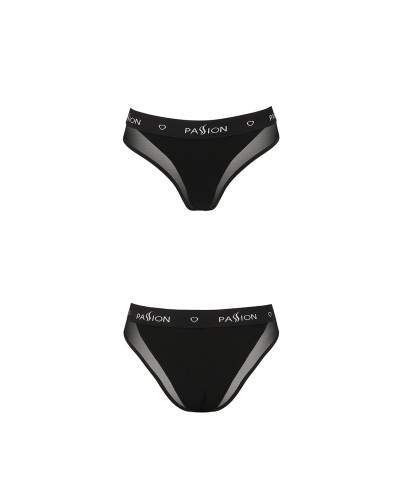 Трусики з прозорою вставкою Passion PS002 PANTIES black, size M