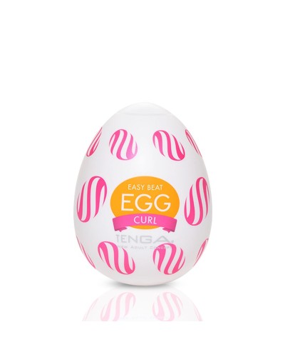 Мастурбатор-яйцо Tenga Egg Curl с рельефом из шишечек