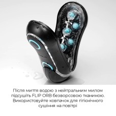 Мастурбатор Tenga FLIP ORB STRONG — Orange Crash, с изменяемым сжатием, со стимулирующими шариками