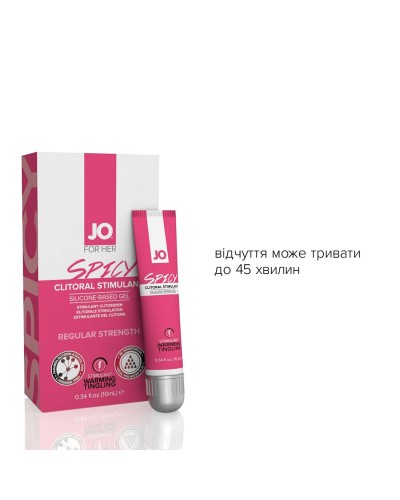 Возбуждающий гель для клитора System JO SPICY WARMING (10 мл) разогревающий