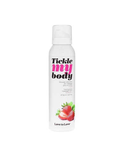 Масажна піна Love To Love TICKLE MY BODY Strawberry (150 мл) зволожувальна