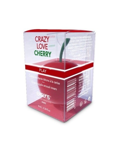 Возбуждающий крем для сосков EXSENS Crazy Love Cherry (8 мл) с жожоба и маслом ши, съедобный