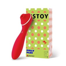 Вакуумний вібратор KisToy Polly Plus Red