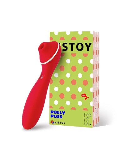 Вакуумный вибратор KisToy Polly Plus Red