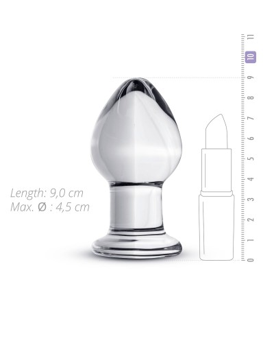 Скляна анальна пробка Gildo Glass Buttplug No. 26