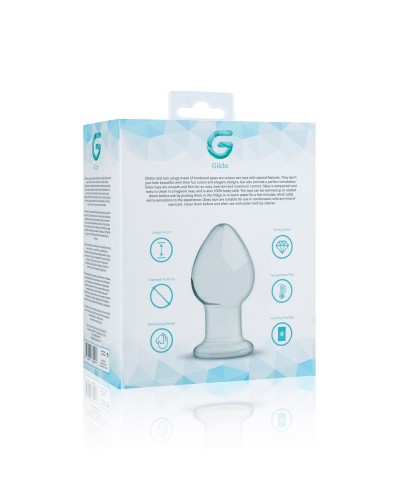 Скляна анальна пробка Gildo Glass Buttplug No. 26