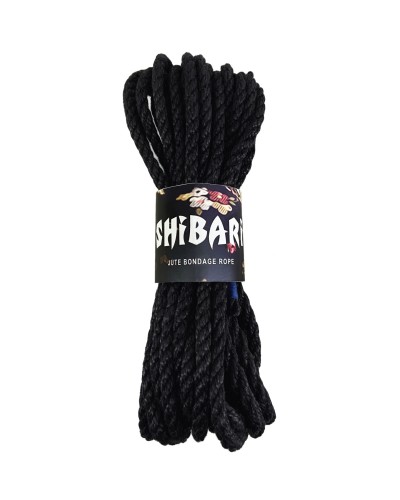 Джутова мотузка для шібарі Feral Feelings Shibari Rope, 8 м чорна