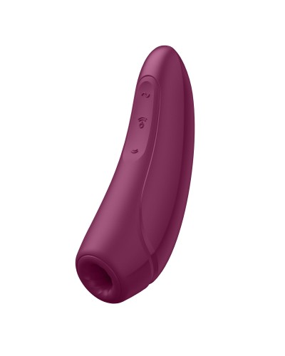 Вакуумний кліторальний стимулятор Satisfyer Curvy 1+ Rose Red з керуванням через інтернет