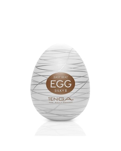 Мастурбатор-яйцо Tenga Egg Silky II с рельефом в виде паутины