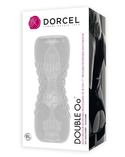 Мастурбатор Dorcel Double OO, двосторонній, два рельєфи