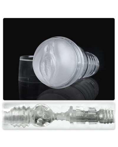 Мастурбатор вагина Fleshlight Ice Lady Crystal, полупрозрачный материал и корпус