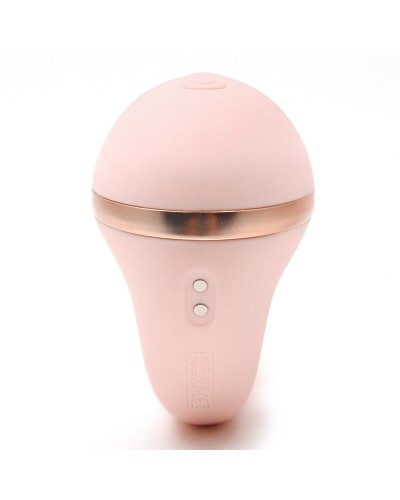 Вакуумний вібратор Kistoy Tina Mini Light Pink, вагінально-кліторальний