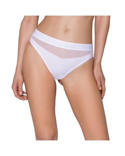 Трусики з прозорою вставкою Passion PS006 PANTIES white, size L