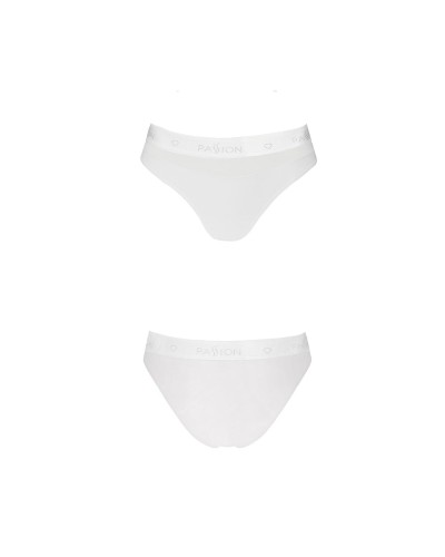 Трусики з прозорою вставкою Passion PS006 PANTIES white, size L