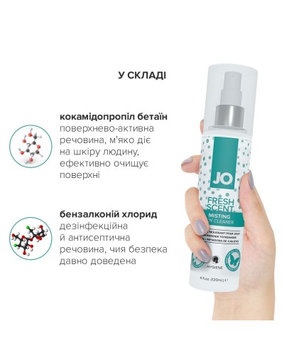 Засіб для чищення System JO Fresh Scent Misting Toy Cleaner (120 мл) з ароматом свіжості